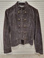 Krisp Suede Leather Jacket Size 12