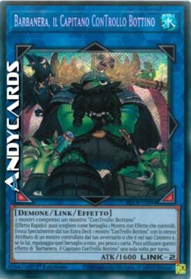 BARBANERA, DER KAPITÄN DER BEUTEKONTROLLE   Secret   BLCR IT094   1Ed   YUGIOH!