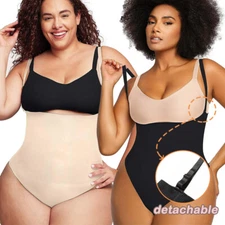 Shapewear for Women Tummy Control No Show Body Shaper High Waist Bodysuit Thong