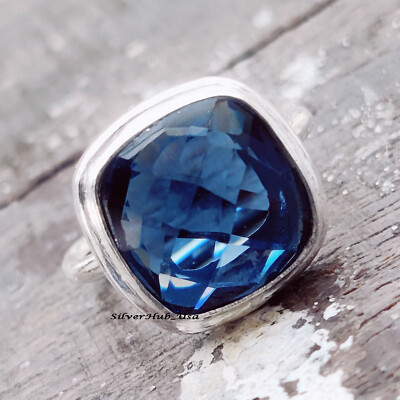 Anello Gioielli In Argento Con Pietra Preziosa Naturale In Argento - Foto 6