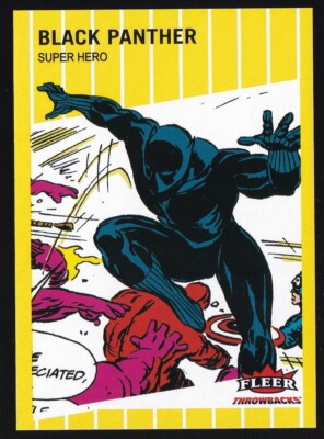 2023 UD Marvel Throwbacks BLACK PANTHER YELLOW /289