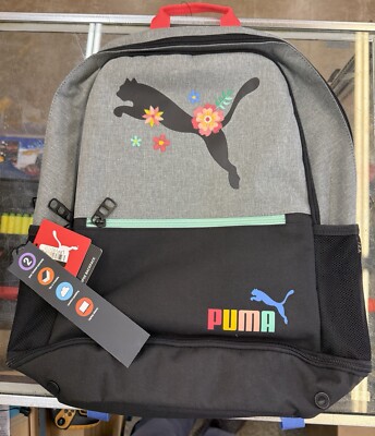PUMA Backpack Eclipse 18.5'' Gray/Black 15'' Laptop Sleeve (Brand New)