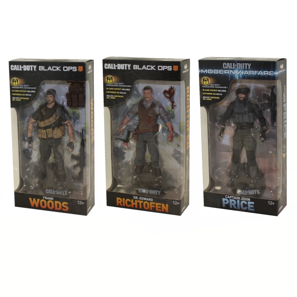 McFarlane Toys Action Figures - Call of Duty S1 - SET OF 3 (Frank Woods, Dr. R.+