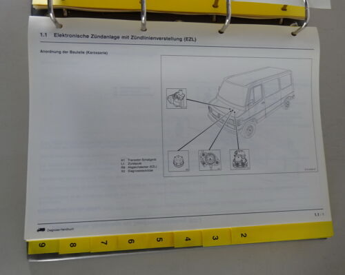 Manual de Taller Mercedes-Benz Transporter T 1 ,T2, MB 100D Diagnóstico Ab 1991 - Imagen 4 de 7