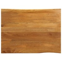 Tischplatte Mit Baumkante Aus Massivem Mangoholz In Naturton