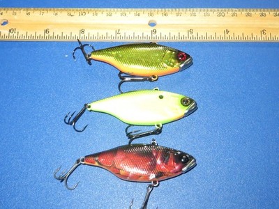 Lot of 3 Jackall TN 70 Lipless Crankbait Lure HTF Various colors