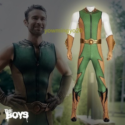 The Boys The Deep Cosplay Halloween Costumes Men's Complete Outfit Jumpsuit Sets