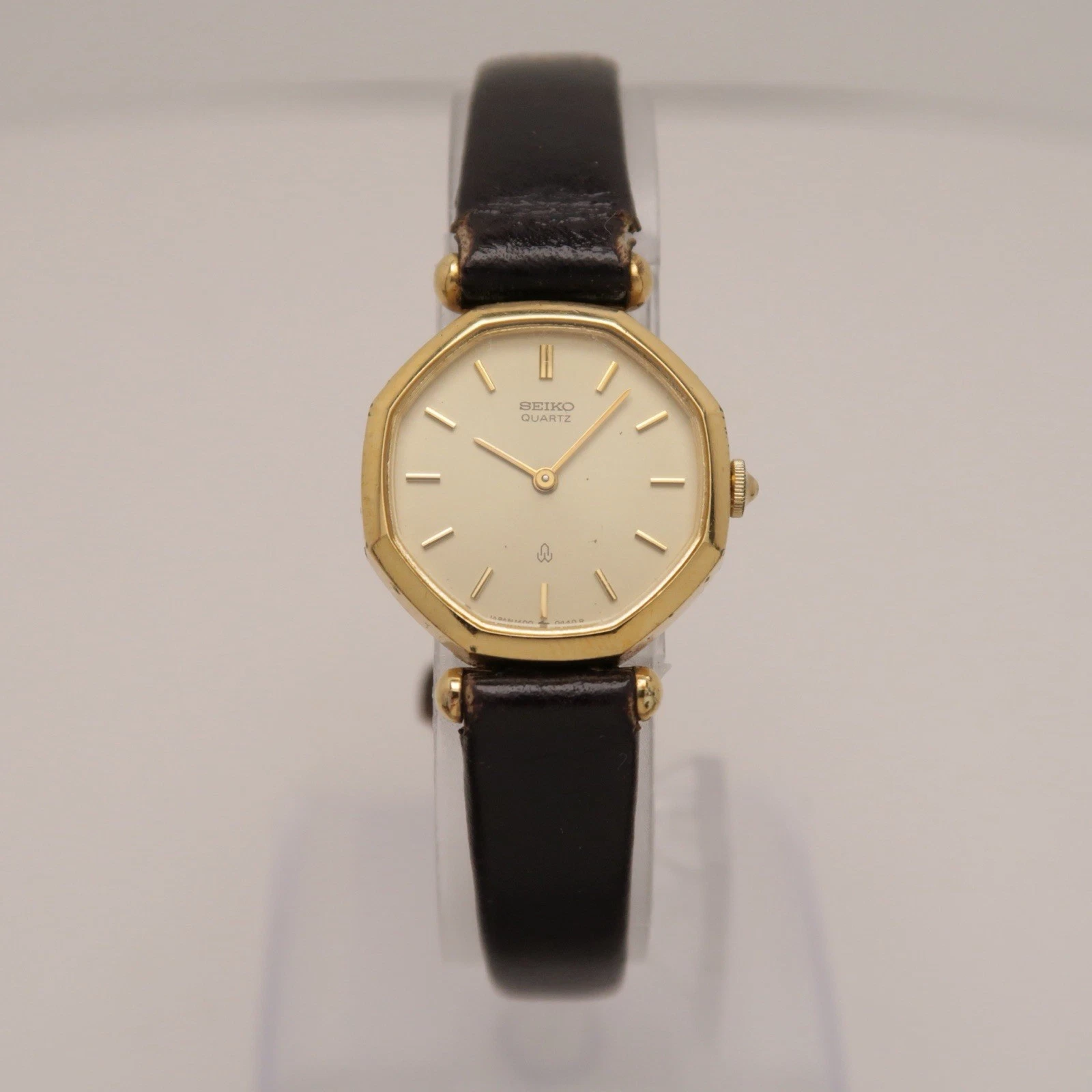 SEIKO 1400-5260 Gold Tone Analog Quartz Women Vintage Watch W283 *WORKING