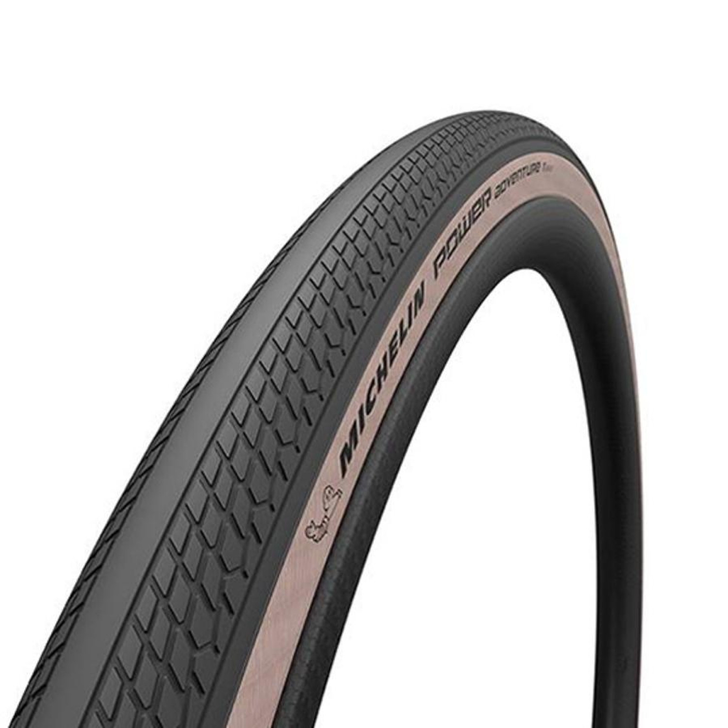 Pneu Gravel Michelin Power Adventure 700x30C TLR Noir/Beige pour cyclisme polyvalent