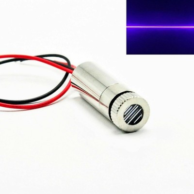 Fokussierbares 50mW-Laserdiodenmodul 405nm violettem/blauem Linie 3 5V 12 x 45mm