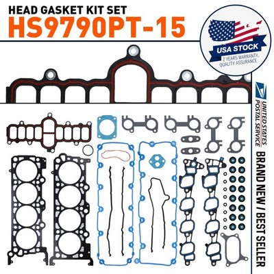 Cylinder Head Gasket Set Fit For Ford E150 E250 Expedition F150 5.4L HS9790PT-15