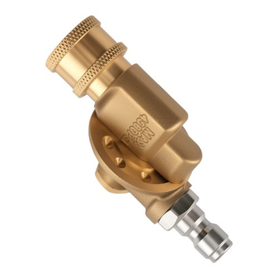 #ad 1 4quot; Pressure Washer Pivot Adapter Quick Connect Coupler 4500 PSI Brass 7 Gears $19.56