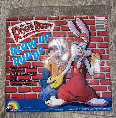 LJN Toys Roger Rabbit Blow Up Figure 1988 - Factory Sealed 36''