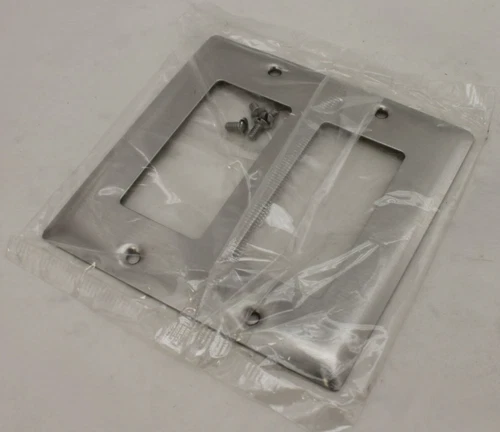Pass & Seymour Legrand SS262 Stainless Steel Wall Plate (Lot of 2)