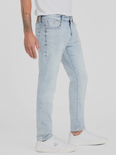 GUESS Men's Modern Skinny Jeans Denim Mid Rise Stretchy Light Blue 32 X 32