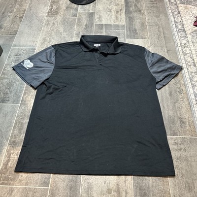 Cracker Barrel Polo Shirt Employee Uniform Black Gray Pocket Sleeve Mens Size XL
