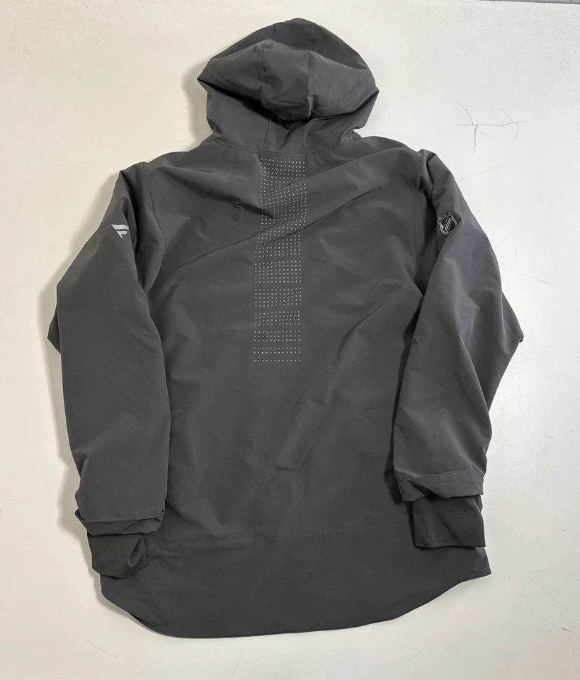 Chaqueta Vegas Golden Knights Para Hombre Grande Gris Cremallera Completa Con Capucha Fanáticos Marca NHL Foto 2 de 4