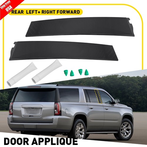 Dorman 926-243 Driver Side Front Door Molding - Gloss Black Replacement For Cadillac Escalade, Chevy Suburban/Tahoe, GMC Yukon