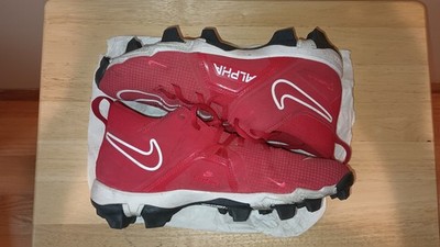 Nike Alpha Menace Pro 3 Men's Size 7 Mid Football Cleats University Red - Used