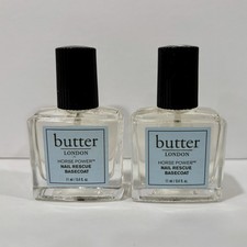 Butter London Horse Power 2x 0.4 oz. Nail Rescue Basecoat Nail Polish Full Size