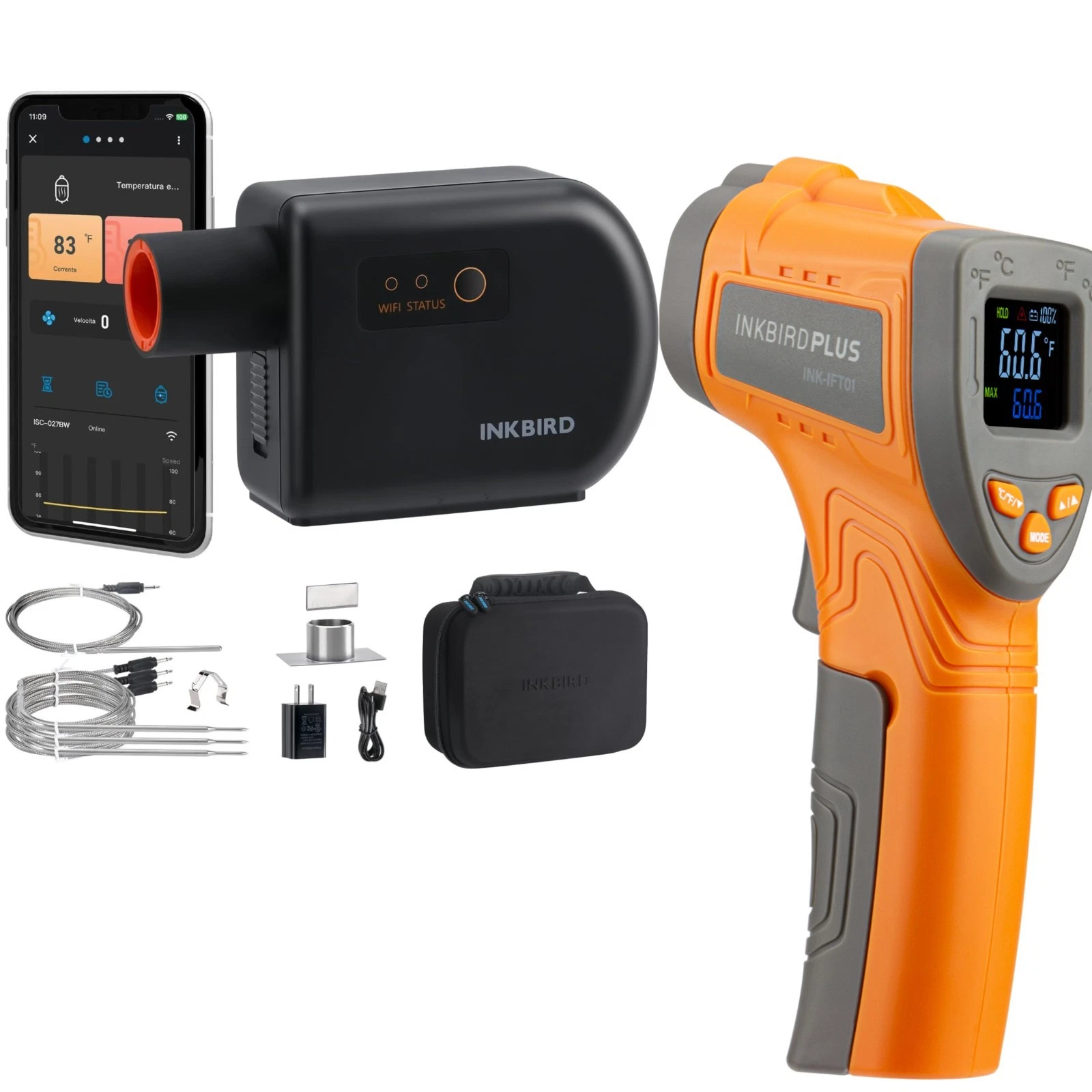 Inkbird Automatic Smoker Fan Controller BBQ Thermometer Infrared Thermometer Gun
Opens in a new wind