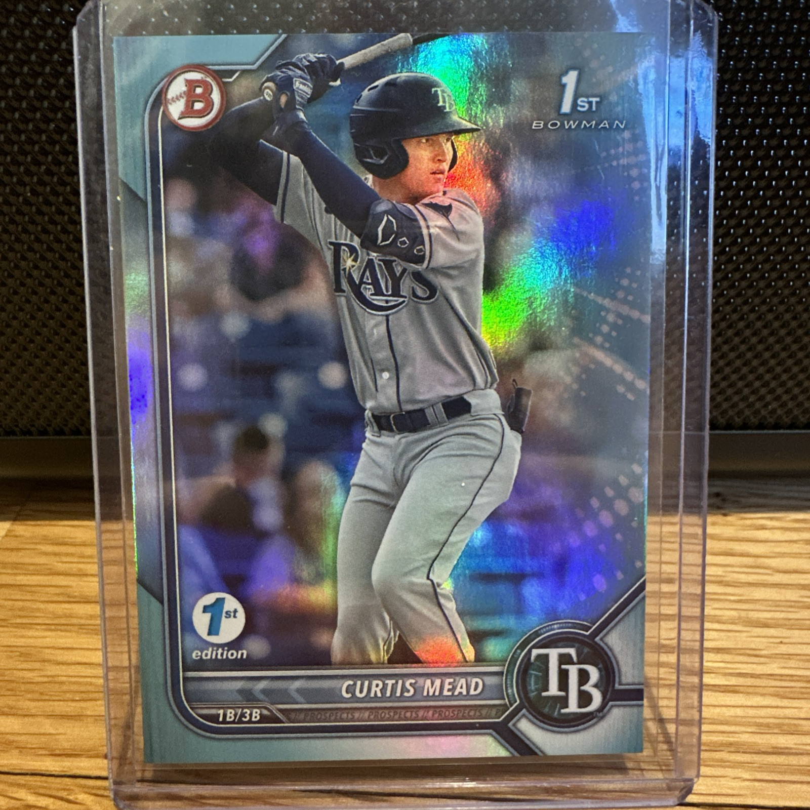 Curtis Mead 2022 Bowman 1st Edition Sky Blue Foil #BPPF-10 *SEE