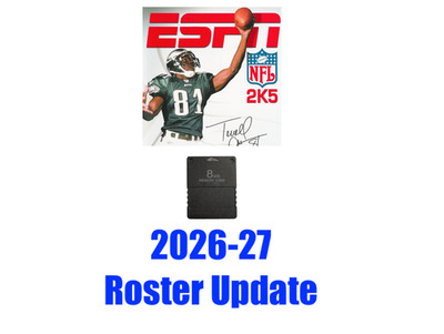 ESPN NFL 2K5 (2026-27 Roster Update) PlayStation 2 Memory Card PS2 NFL 2K27