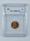 1950 Lincoln Wheat Cent MS66 RD ICG