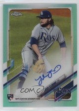 2021 Topps Chrome Rookie Aqua Refractor 36/199 Josh Fleming #RA-JF Auto 06z2