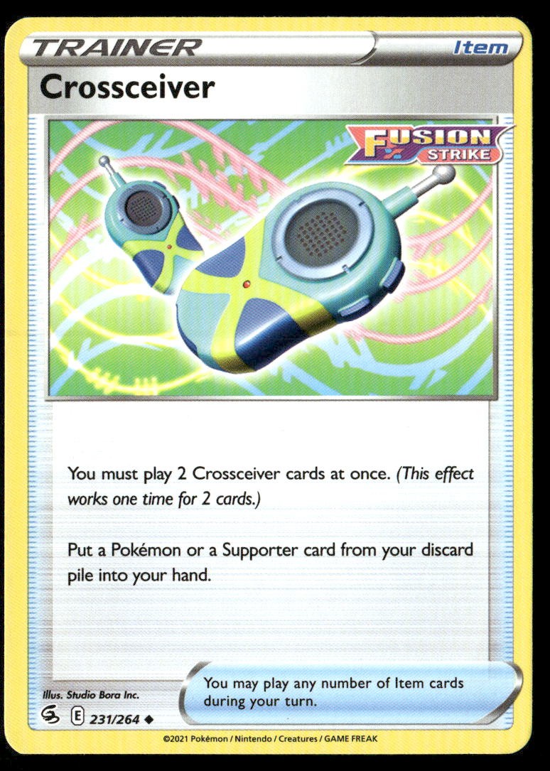 Crossceiver Fusion Strike 231 Uncommon Pokemon Near Mint