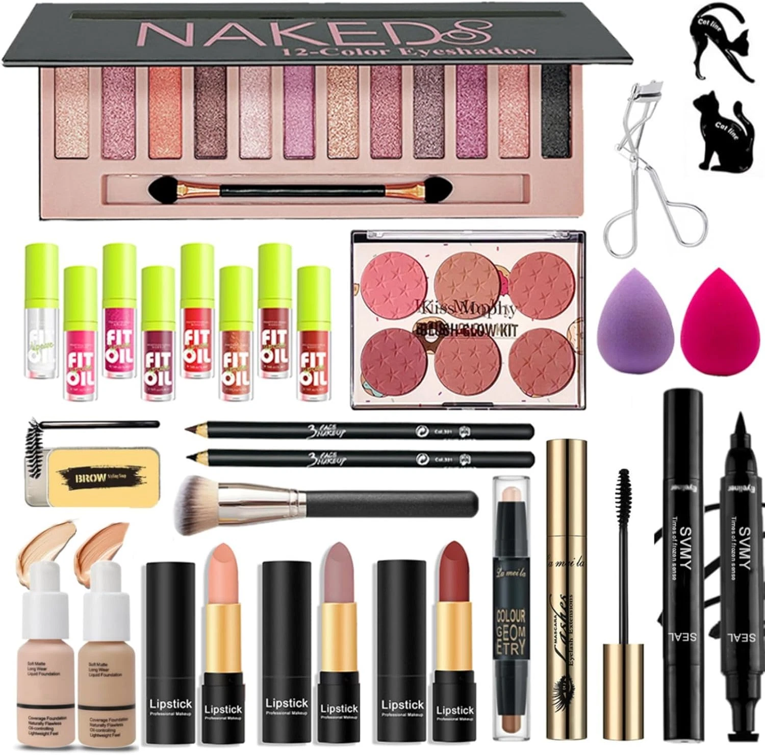 28 Pcs All in One Full Makeup Kit for Women, Makeup Set for Women&Beginner,Eyesh