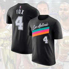 San Antonio Team 2025/26 City Edition Player Name & Number: Fox T-Shirt