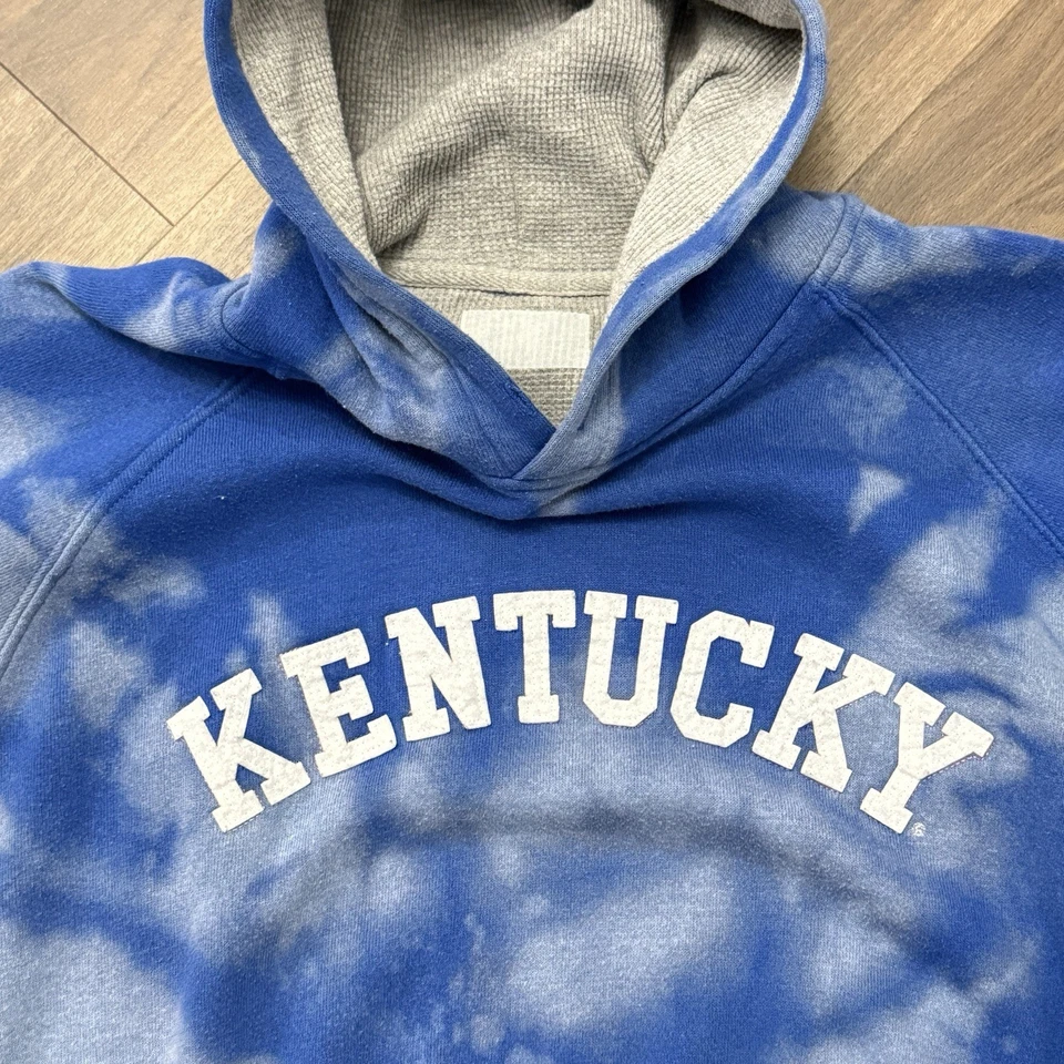 Sudadera con Capucha Kentucky Wildcats Para Hombres XL Azul NCAA Baloncesto Universitario Reino Unido De Colección Foto 2 de 3