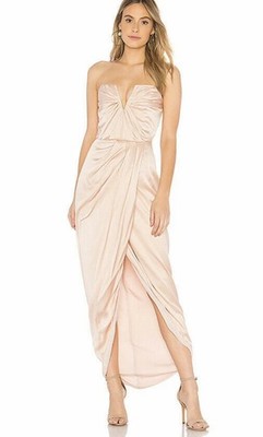 NEW $348 YUMI KIM Cameo Bombshell Silk Maxi Dress Evening Gown Size Small NWT