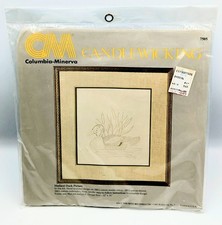 Candlewicking Mallard Duck 1983 Needle Craft Kit 12 x 16 Columbia Minerva 7505