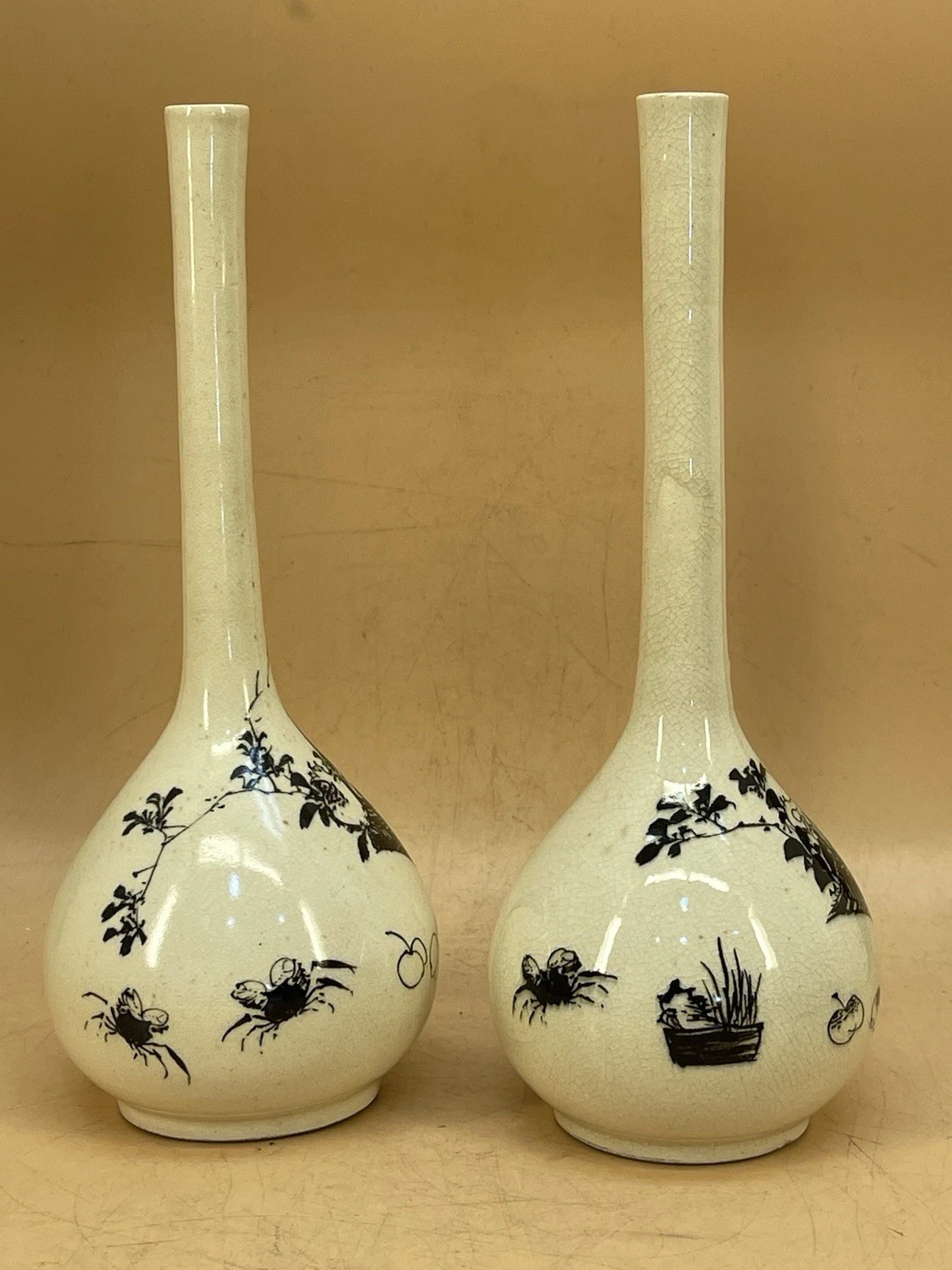 Japanese Meiji Rare Pair of Satsuma Vases Signed by Tazan
Opens in a new window or tab