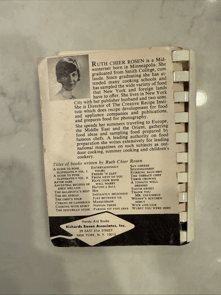 Wurst You Were Here 1958 Ruth Chier Rosen Vintage German Cookbook RARE! - Image 4 of 4