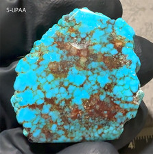 Kingman Turquoise Rough Cabochon - Ultra Grade Spiderweb - BIG 33mm - AZ Seller