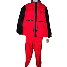 Active Club Red Black Tracksuit Set Jacket Pants XL Extra Large vtg hiphop y2k