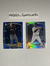 Leo De Vries 2025 Bowman Chrome BDC REFRACTOR & SAPPHIRE BCP Athletics OFFER?
