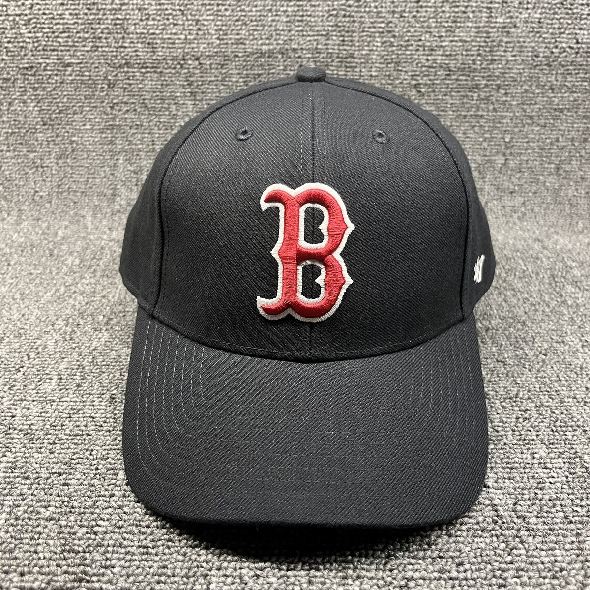 Boston Red Sox '47 Brand MVP Hat Black Adjustable MLB Baseball Cap Strapback