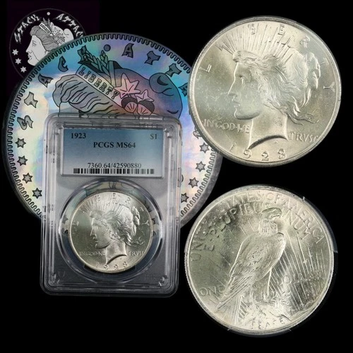 1923 Peace Dollar PCGS MS 64
