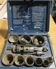 Blu-Mol #9596 Journeyman's hole saw kit From Estate