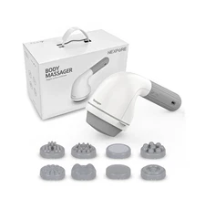 NEXPURE Handheld Neck Back Massager, 8 Massage Heads, 6 Modes for Men & Women,