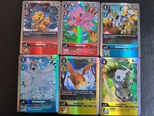 Promo Holo Lot Digimon TCG 6 Karten Agumon Gabumon Patamon P-001 - P-006