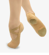 Bliss SD16 Adult Stretch Canvas Split Sole Ballet Shoe 4.5 L C Sand