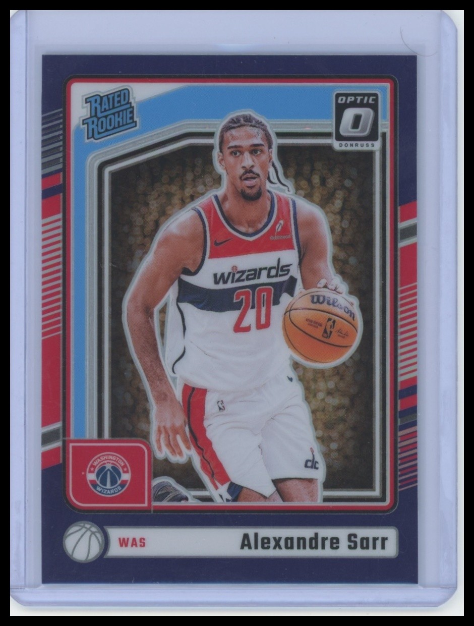 2024-25 Donruss Optic #276 Alexandre Sarr Purple