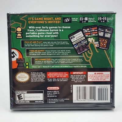 Club House Games - Nintendo DS *sealed | eBay