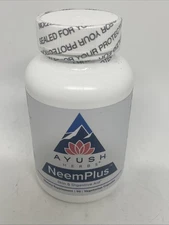 Ayush Herbs Neem Plus 90 capsules **NEW SEALED** Exp 11/2026