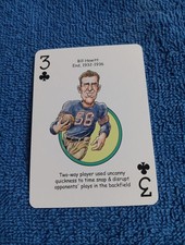 Bill Hewitt Card Chicago Bears Hero Decks Playing Card Football Card NFL
